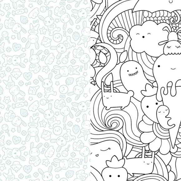 NEWCute Kawaii Coloring Coloring Book - Picture 4 of 6